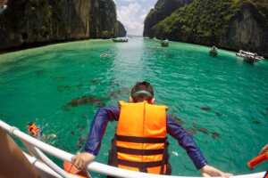 snorkelling at Phi Phi Island